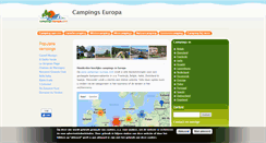 Desktop Screenshot of campings-europa.com