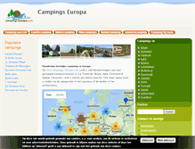 Tablet Screenshot of campings-europa.com